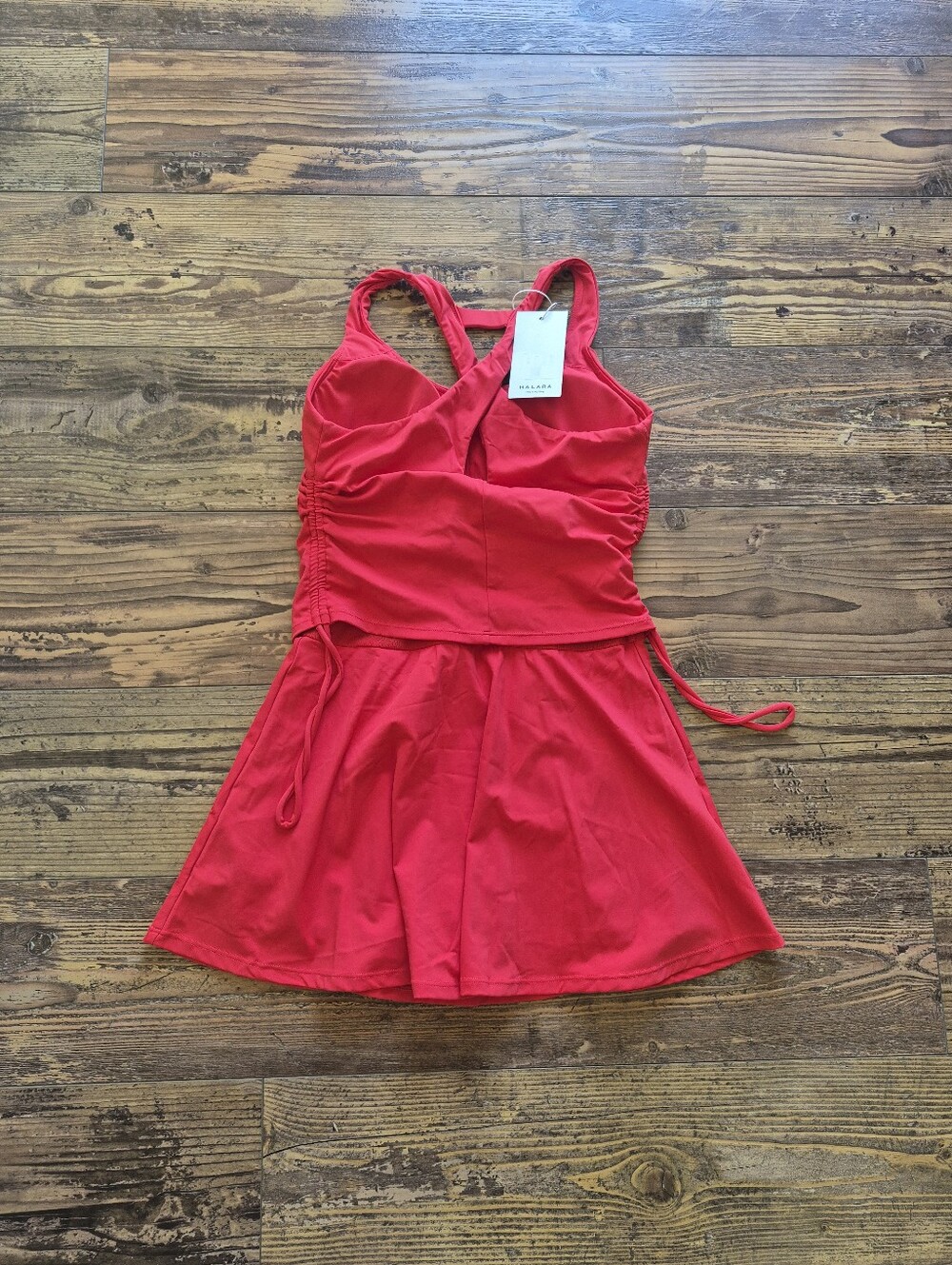 Halara Active Dress Romper Red Size Small - Picture 2 of 5